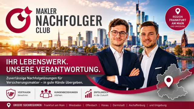 Bild: Maklerbestand verkaufen in der Region Frankfurt am Main - Nachfolge statt Bestandssterben