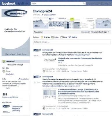 Bild: Immopro24 – Das Gewerbeimmobilienportal – engagiert sich für seine Facebookfreunde