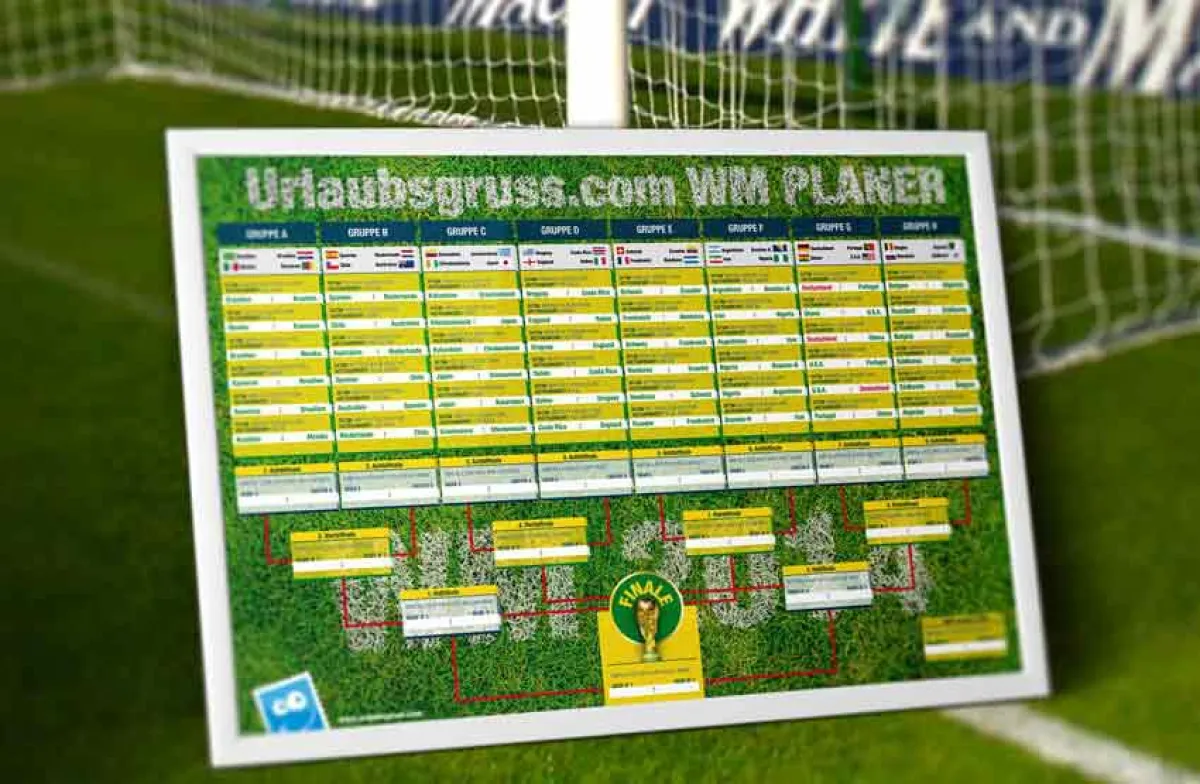 Der gratis Spielplan von Urlaubsgruss.com zum ausfüllen