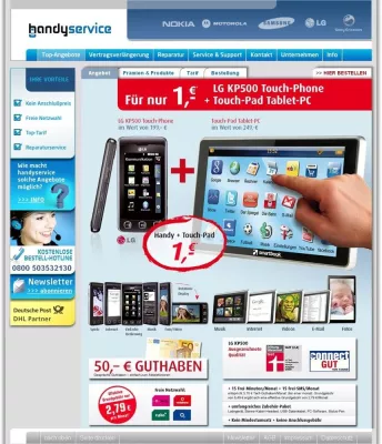 Bild: handyservice mit neuem Internet-Portal