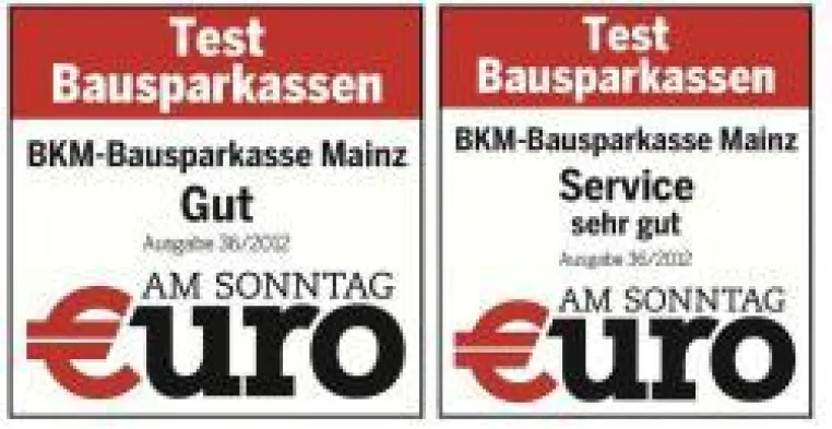 Bild: BKM erhält „sehr gut“ im Bausparkassentest von „Euro am Sonntag“