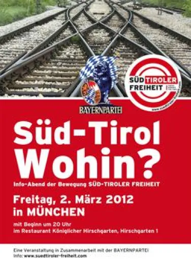 SÜD-TIROLER FREIHEIT wirbt in Bayern für Selbstbestimmung Bild: SÜD-TIROLER FREIHEIT wirbt in Bayern für Selbstbestimmung