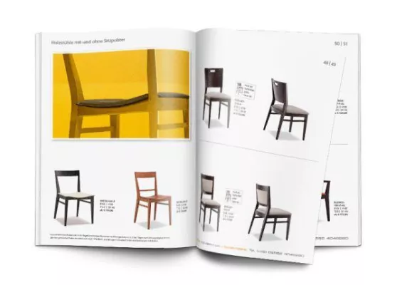 Druckfrisch auf der Internorga: die neuen Gastromöbelkataloge von objekt-m Bild: Druckfrisch auf der Internorga: die neuen Gastromöbelkataloge von objekt-m