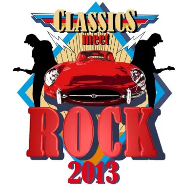 Bild: Oldtimer-Rallye zum Rock-Konzert