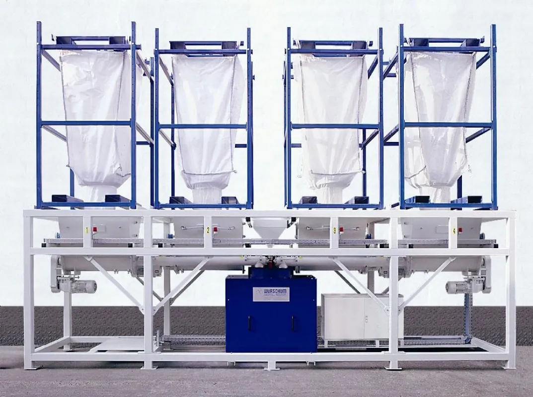Die neue Pulver-Farbdosieranlage FLEX 70 von Würschum verarbeitet trockene Pulverpigmente