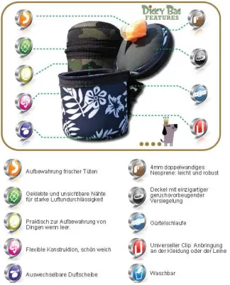 Bild: Dicky Bag, der coole und umweltfreundliche Transporthelfer für Hundekotbeutel kommt nach Deutschland