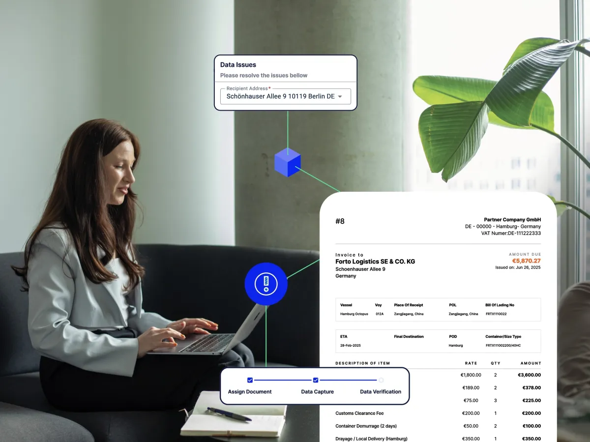 FlashDoc by Forto verkürzt Workflows für Supply-Chain-Teams um mehr als 20 Prozent (© © Forto)