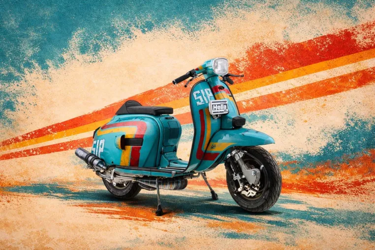 Bild: SIP SCOOTERSHOP präsentiert neue Custom Lambretta „Demonstrator“ DL 69