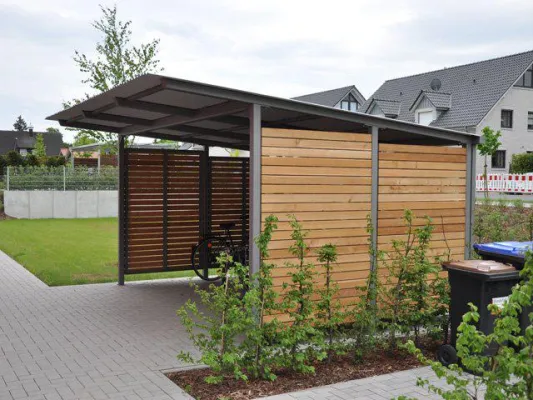 Der Fahrradunterstand Noah vom Spezialisten für Außenmobiliar und Stadtmöbel Bild: Der Fahrradunterstand Noah vom Spezialisten für Außenmobiliar und Stadtmöbel