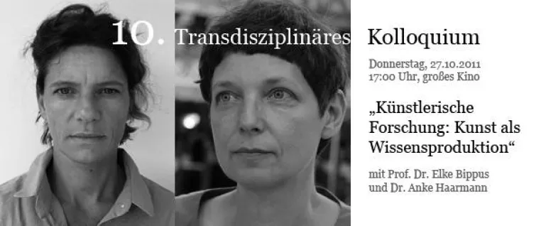 Bild: 10. Transdisziplinäres Kolloquium an der HFF: Künstlerische Forschung – Kunst als Wissensproduktion