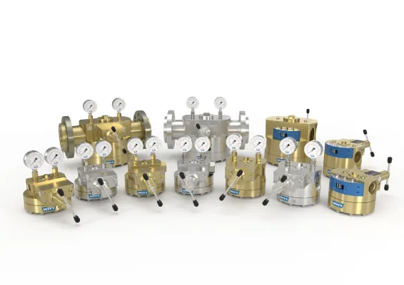 Bild: Verbesserte WITT-Domdruckregler: Konstanter Gasdruck – selbst bei extrem schwankender Entnahme