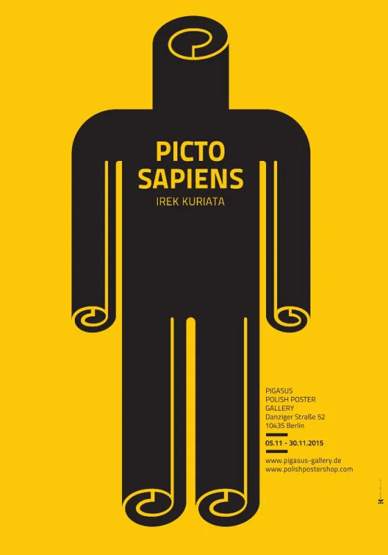 Pictosapiens IREK KURIATA Plakatkunst in Pigasus Polish Poster Gallery