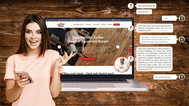 Bild: HolzLand Bunzel und OSM.marketing: Gemeinsam in die digitale Zukunft mit KI & "BunzelBuddy"
