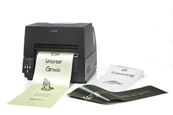 Bild: Letzter Gruß auf Kranzschleifen – individuell Drucken mit CL-S6621 von Citizen