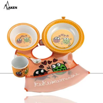 Bild: Die trendy Kukuxumusu Kindergeschirrkollektion von LAKEN - So macht Essen lernen richtig Spaß!