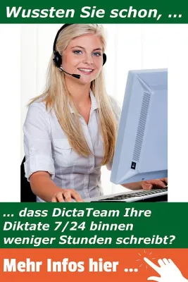 Bild: DictaTeam schreibt Diktate 7/24 binnen weniger Stunden