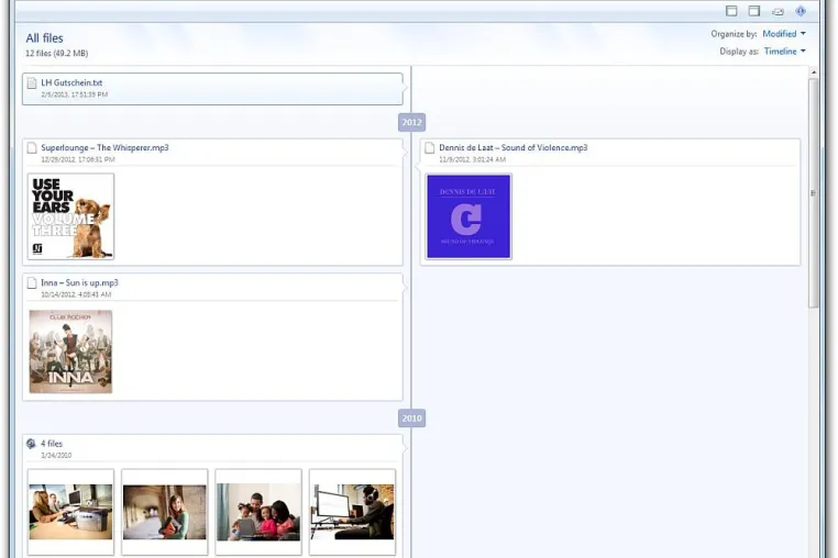liquidFOLDERS jetzt mit Chronik Bild: liquidFOLDERS jetzt mit Chronik