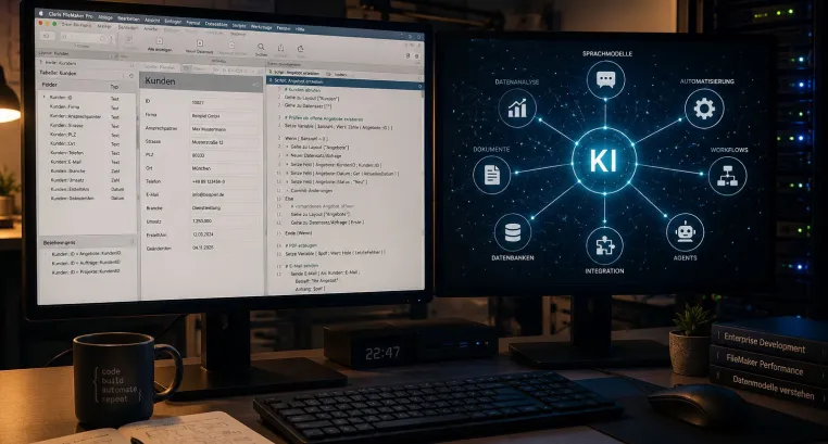 FileMaker, ERP und KI-Agents: Die nächste Evolutionsstufe flexibler ERP-Systeme Bild: FileMaker, ERP und KI-Agents: Die nächste Evolutionsstufe flexibler ERP-Systeme