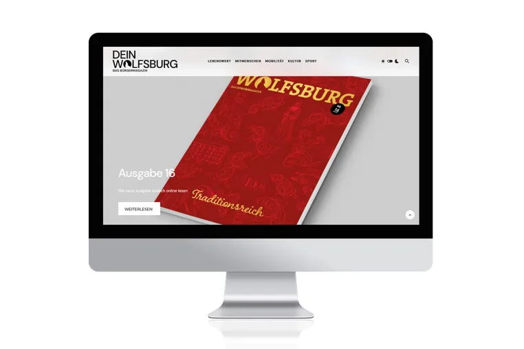 Bürgermagazin DEIN WOLFSBURG mit neuem Online-Auftritt Bild: Bürgermagazin DEIN WOLFSBURG mit neuem Online-Auftritt