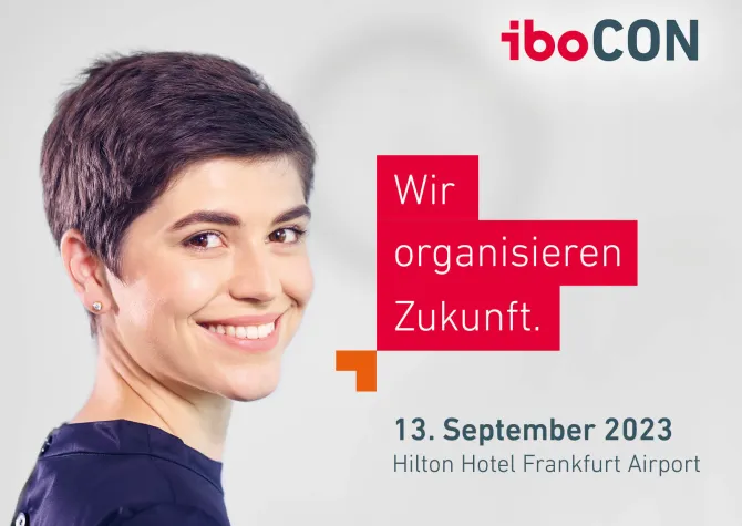Bild: iboCON 2023 - Konferenz zu den Zukunftstrends in der Organisation