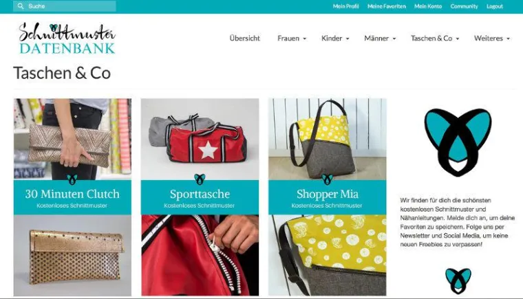 Neue Datenbank für kostenlose Schnittmuster Bild: Neue Datenbank für kostenlose Schnittmuster