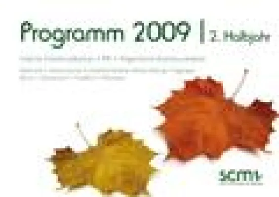 Bild: Weiterbildungsprogramm der scm für 2. Halbjahr 2009 erschienen
