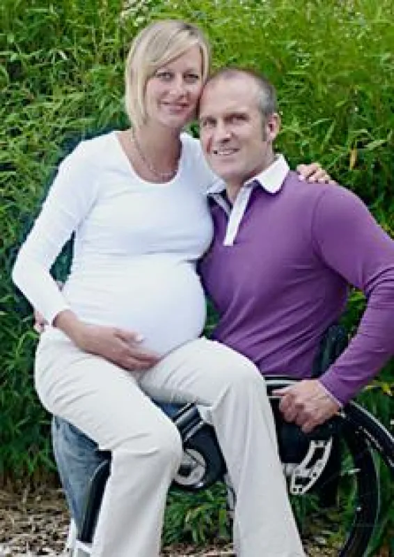 Martin Braxenthaler und seine Lebensgefährtin freuen sich auf ihr Baby