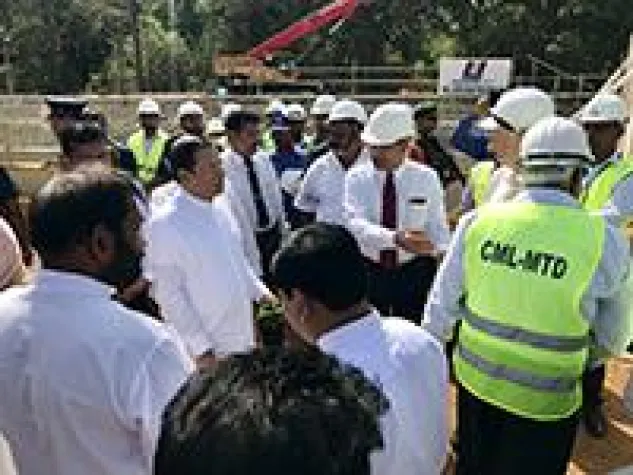 Bild: Baustart für Wassertunnel in Sri-Lanka