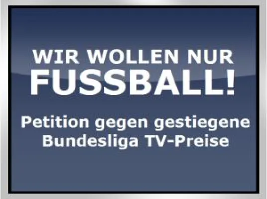 Sandkastenliga unterstützt Protest gegen gestiegene Bundesliga TV-Preise Bild: Sandkastenliga unterstützt Protest gegen gestiegene Bundesliga TV-Preise