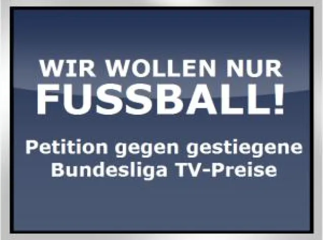 Bild: Sandkastenliga unterstützt Protest gegen gestiegene Bundesliga TV-Preise
