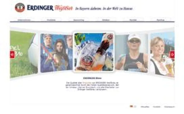Neuer Webauftritt von ERDINGER Weißbräu Bild: Neuer Webauftritt von ERDINGER Weißbräu