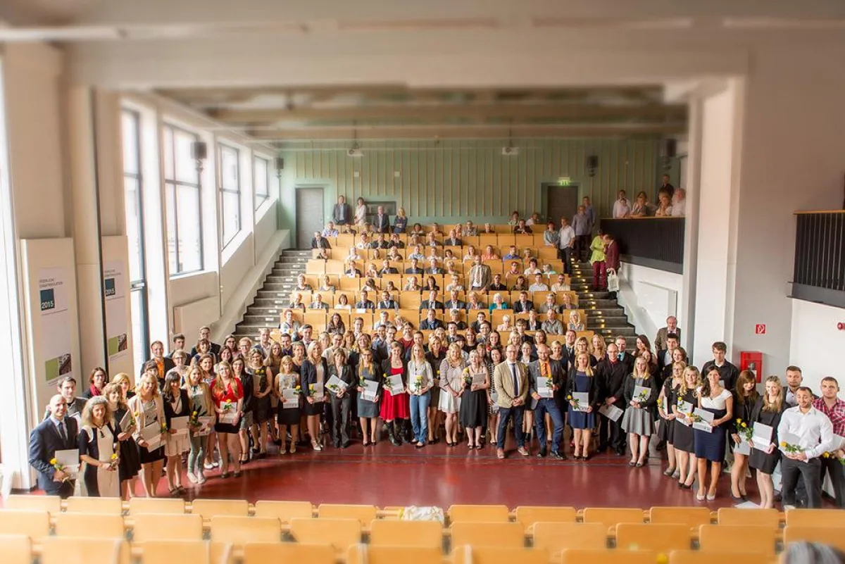 Feierliche Exmatrikulation der Absolventinnen und Absolventen des FB Verwaltungswissenschaften.