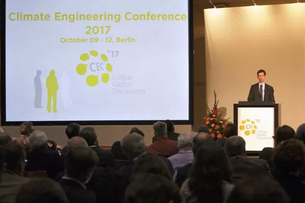 Climate Engineering Conference 2017 Opens in Berlin Bild: Climate Engineering Conference 2017 Opens in Berlin