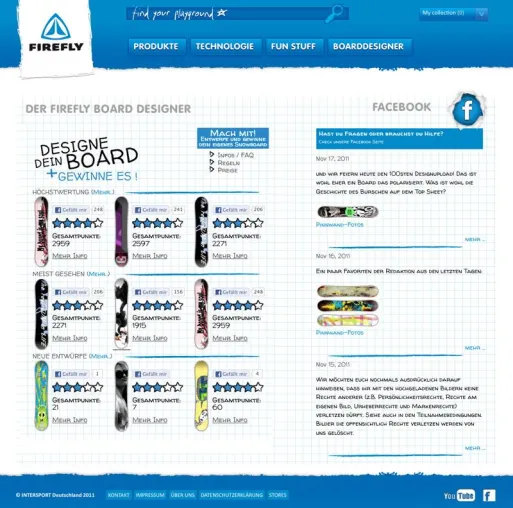 Firefly startet einen Online Snowboarddesign Wettbewerb Bild: Firefly startet einen Online Snowboarddesign Wettbewerb