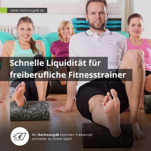 Schnelle Liquidität für freiberufliche Fitnesstrainer Bild: Schnelle Liquidität für freiberufliche Fitnesstrainer