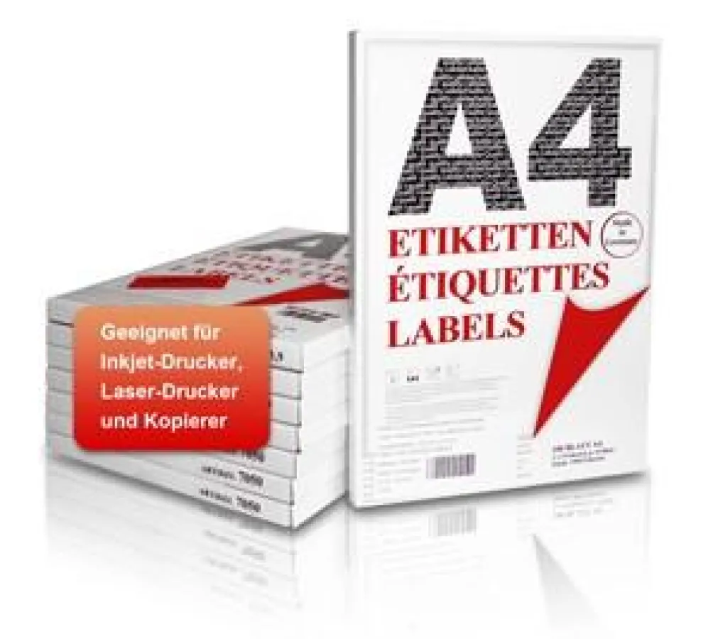 Mediaform hat sein Portfolio um selbstklebende Papier- und Folienetiketten für den Laserdruck im DIN A4 Format erweitert.