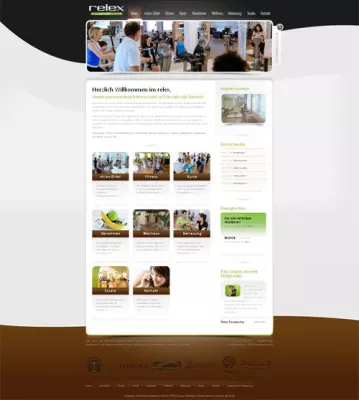 Bild: Die neue Website des relex in Schwäbisch Gmünd: Premium-Design für einen Premium-Fitnessclub
