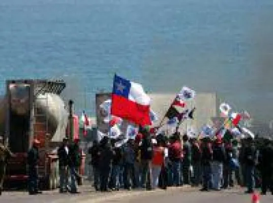 BHP Billitons ‚Escondida'-Kupfermine wird weiter bestreikt Bild: BHP Billitons ‚Escondida'-Kupfermine wird weiter bestreikt