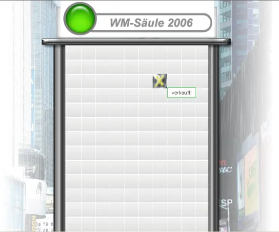 Bild: Student bringt Pixel auf die Straße