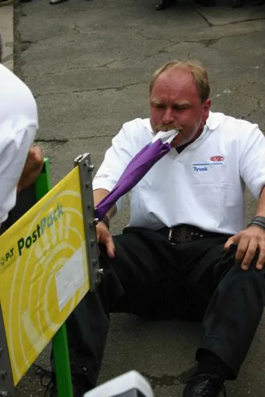 Georges Christen beim Weltrekord