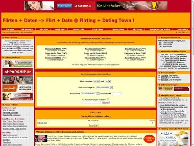 Bild: Flirting-Date.de nach Relaunch mit neuem Design online