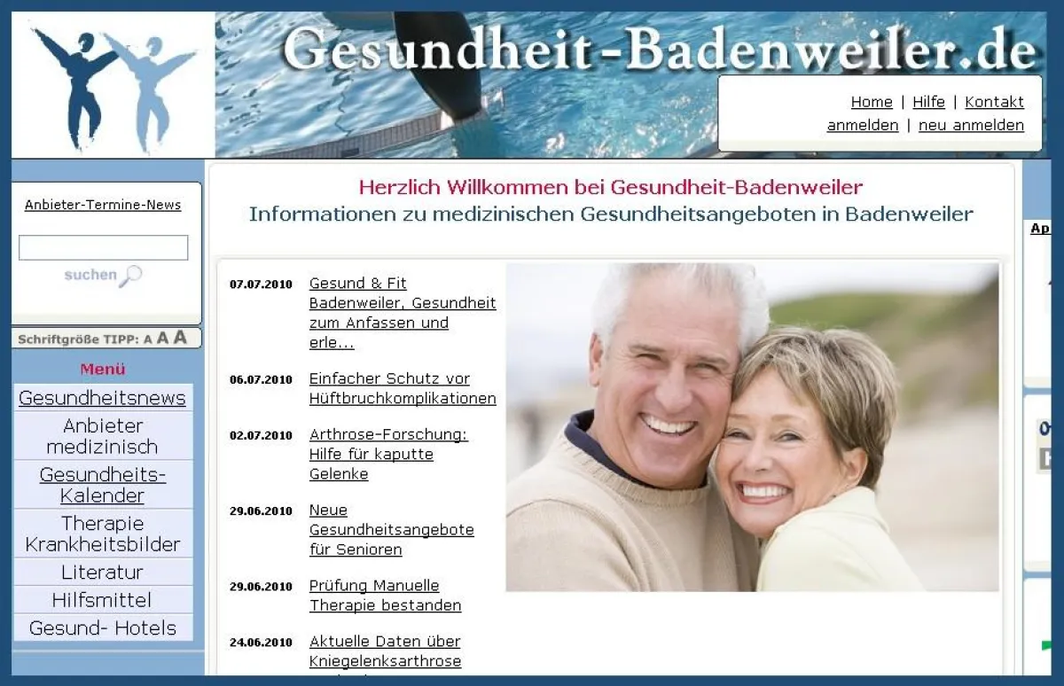 Gesundheit-Badenweiler.de das neue Gesundheitsportal im Markgräflerland
