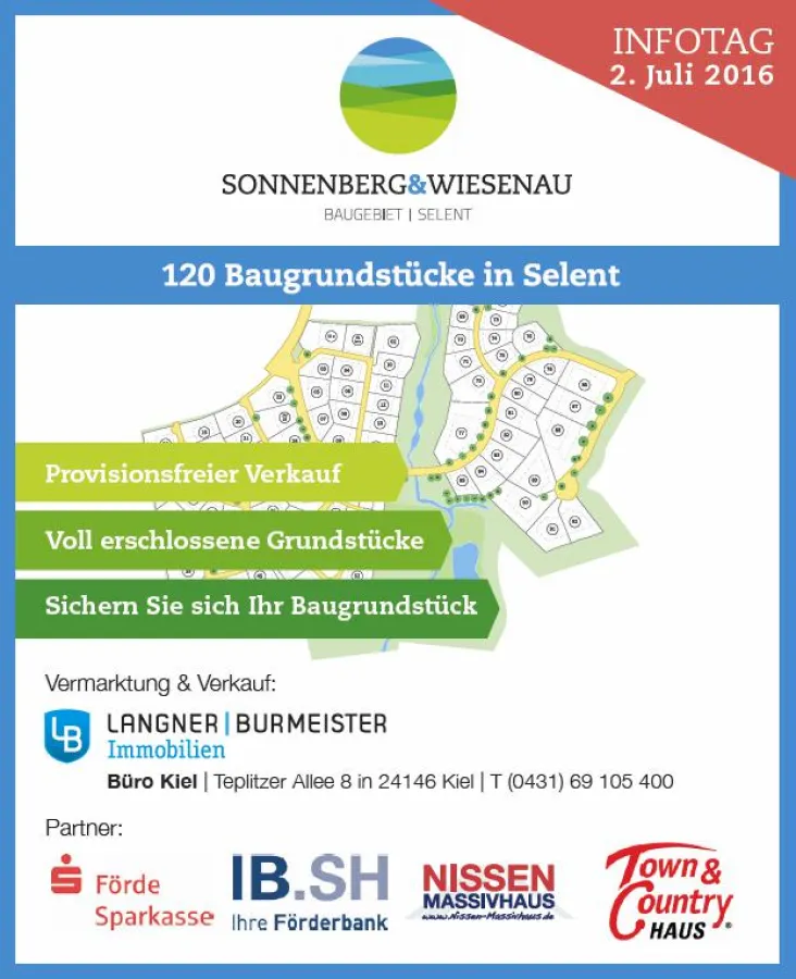 Infotag im Baugebiet Wiesenau in Selent