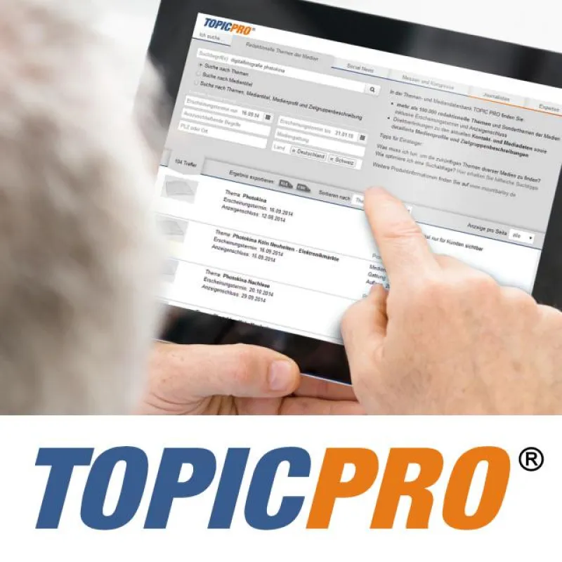 Themen- und Mediendatenbank TOPIC PRO