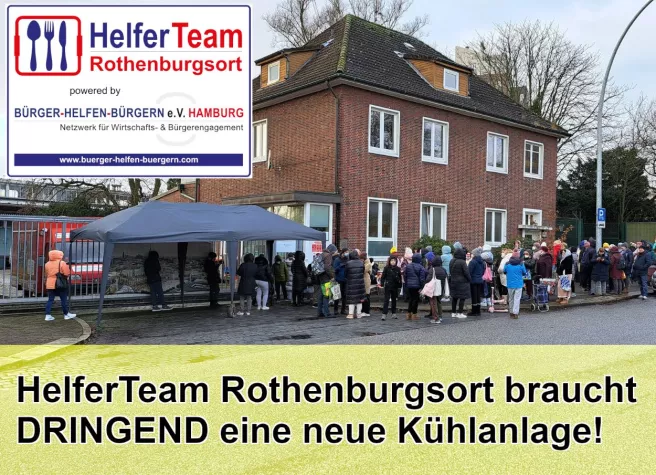 HelferTeam Rothenburgsort braucht dringend neue Kühlanlage Bild: HelferTeam Rothenburgsort braucht dringend neue Kühlanlage