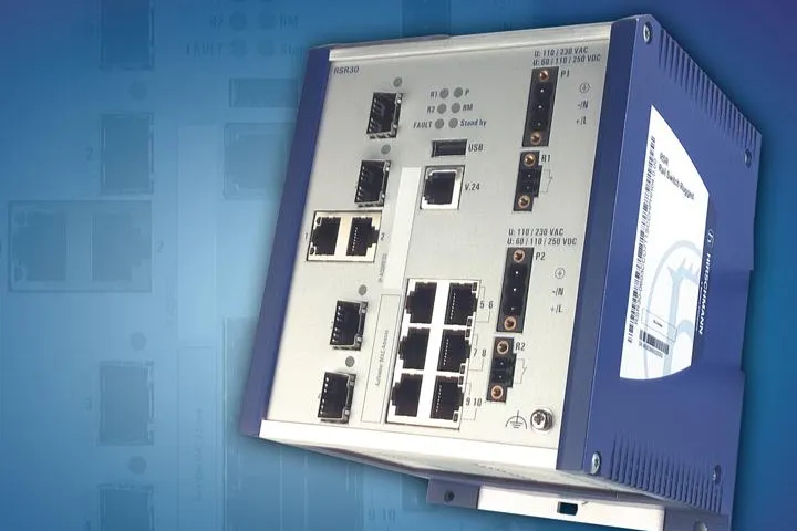 Bild: EMV-feste Switches für die Hutschiene