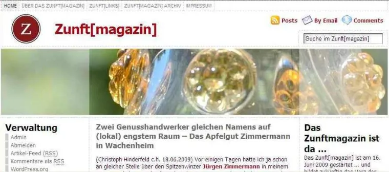 Bild: Das ‚Zunft[magazin]’ ist online