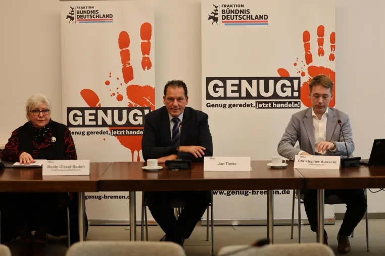 BD-Fraktion startet GENUG-Kampagne Bild: BD-Fraktion startet GENUG-Kampagne