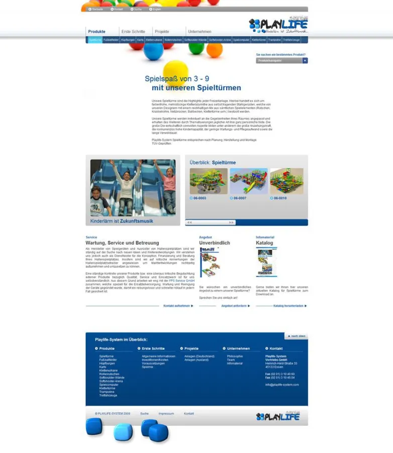 Internetseite Playlife