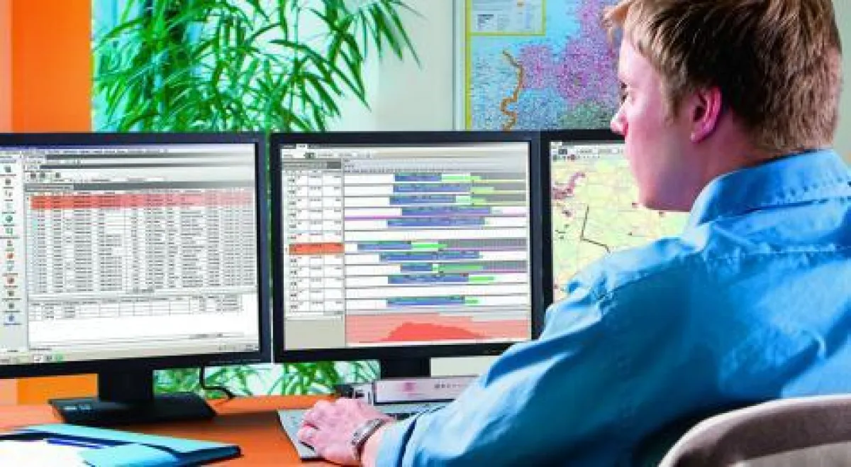 Mit dem ETA-Monitor werden Daten zu Ankunftszeiten von Fahrzeugen angezeigt. Bild: initions AG
